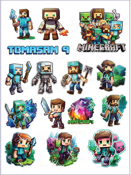 Ēdamu dekoru komplekts MINECRAFT 4